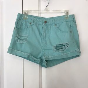 High waisted shorts